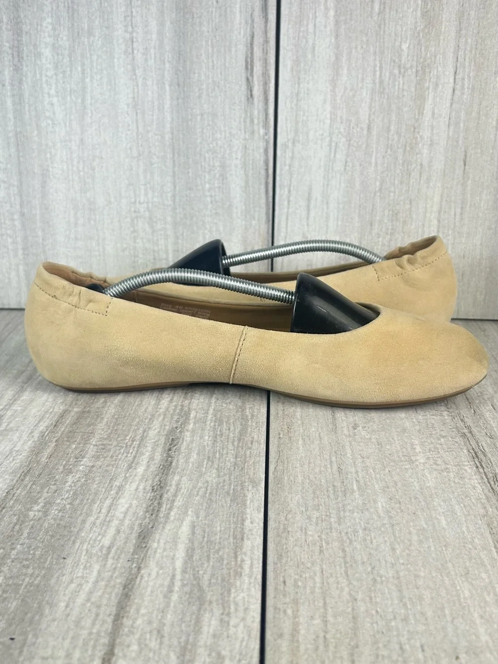 Dansko Mollie Taupe Beige Suede Ballet Flats Slip Loafer Women's Size 10 EUR 40